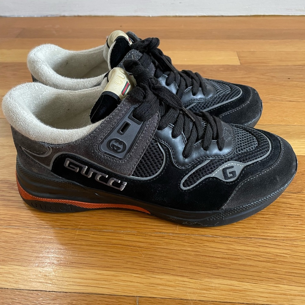 Black Space Grey men’s Gucci sneakers US size 5